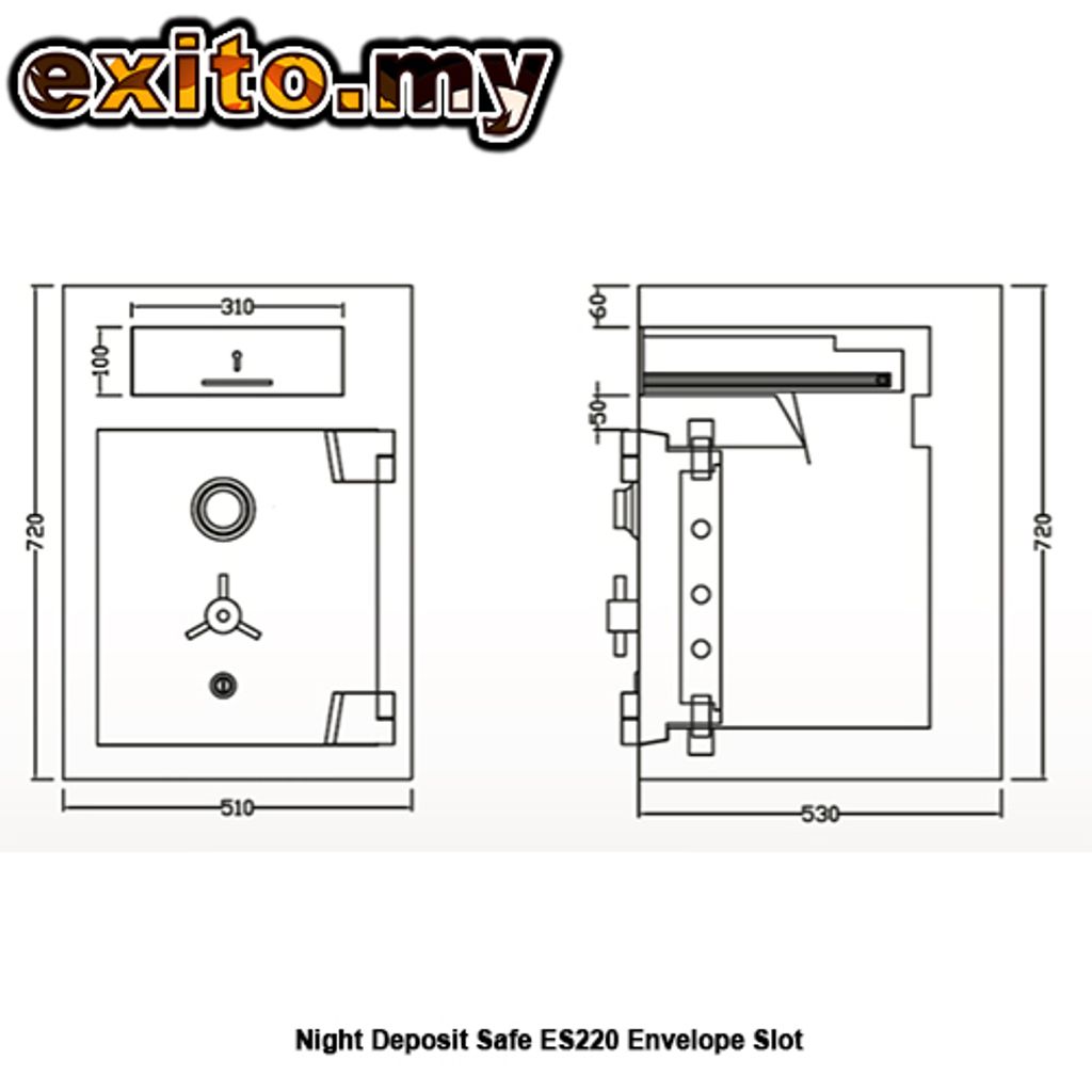 Night Deposit Safe ES220 Envelope Slot 4
