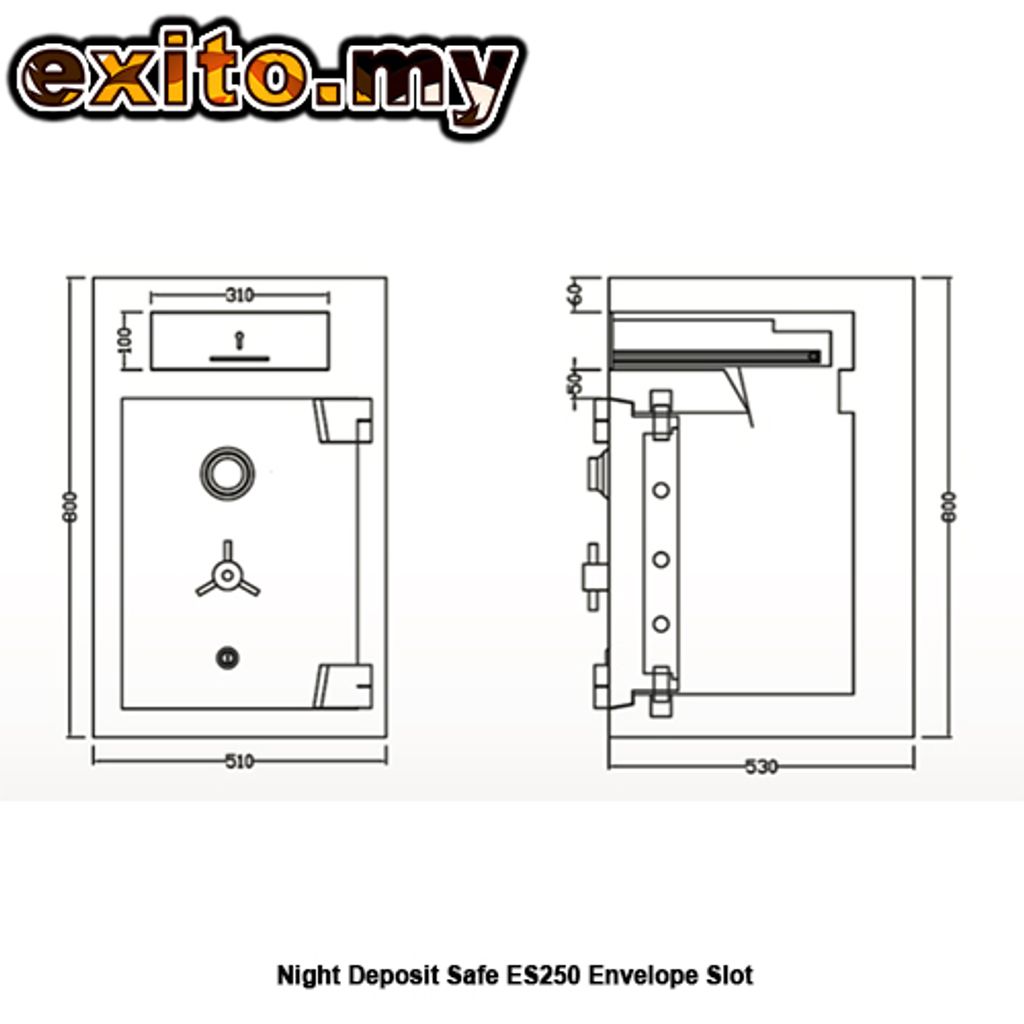 Night Deposit Safe ES250 Envelope Slot 4