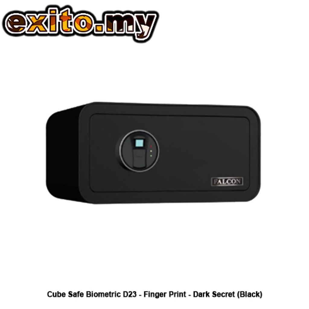 Cube Safe Biometric D23 - Finger Print - Dark Secret (Black)