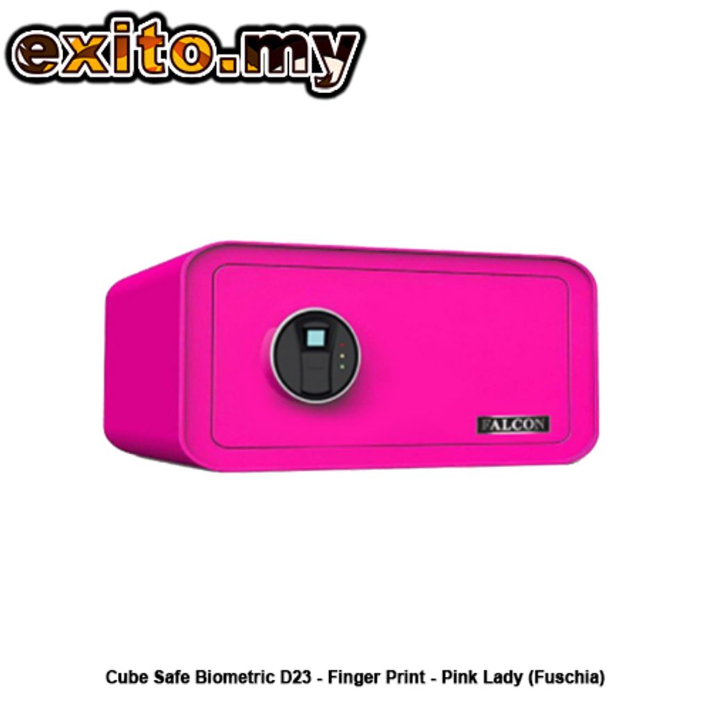 Cube Safe Biometric D23 - Finger Print - Pink Lady (Fuschia)