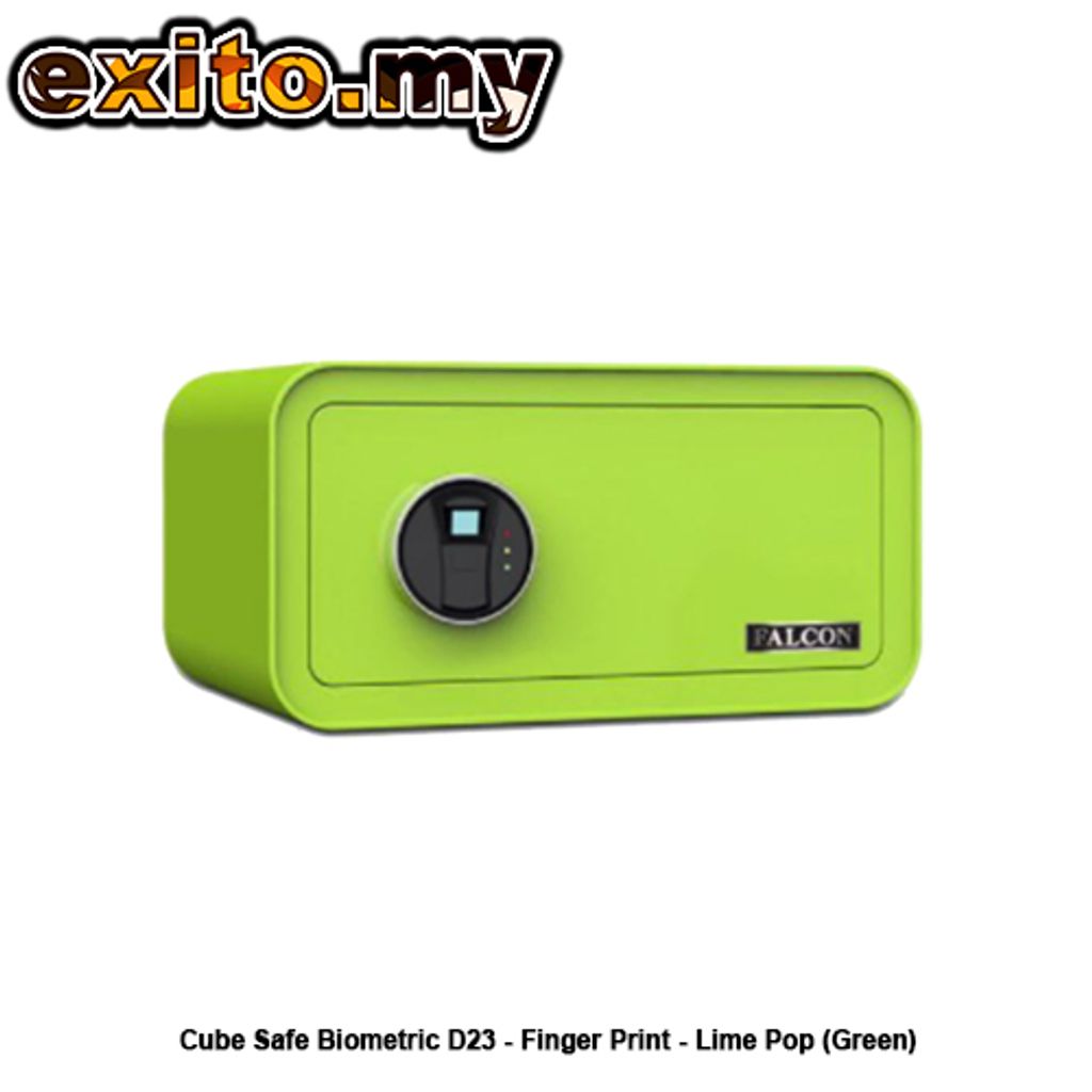 Cube Safe Biometric D23 - Finger Print - Lime Pop (Green)