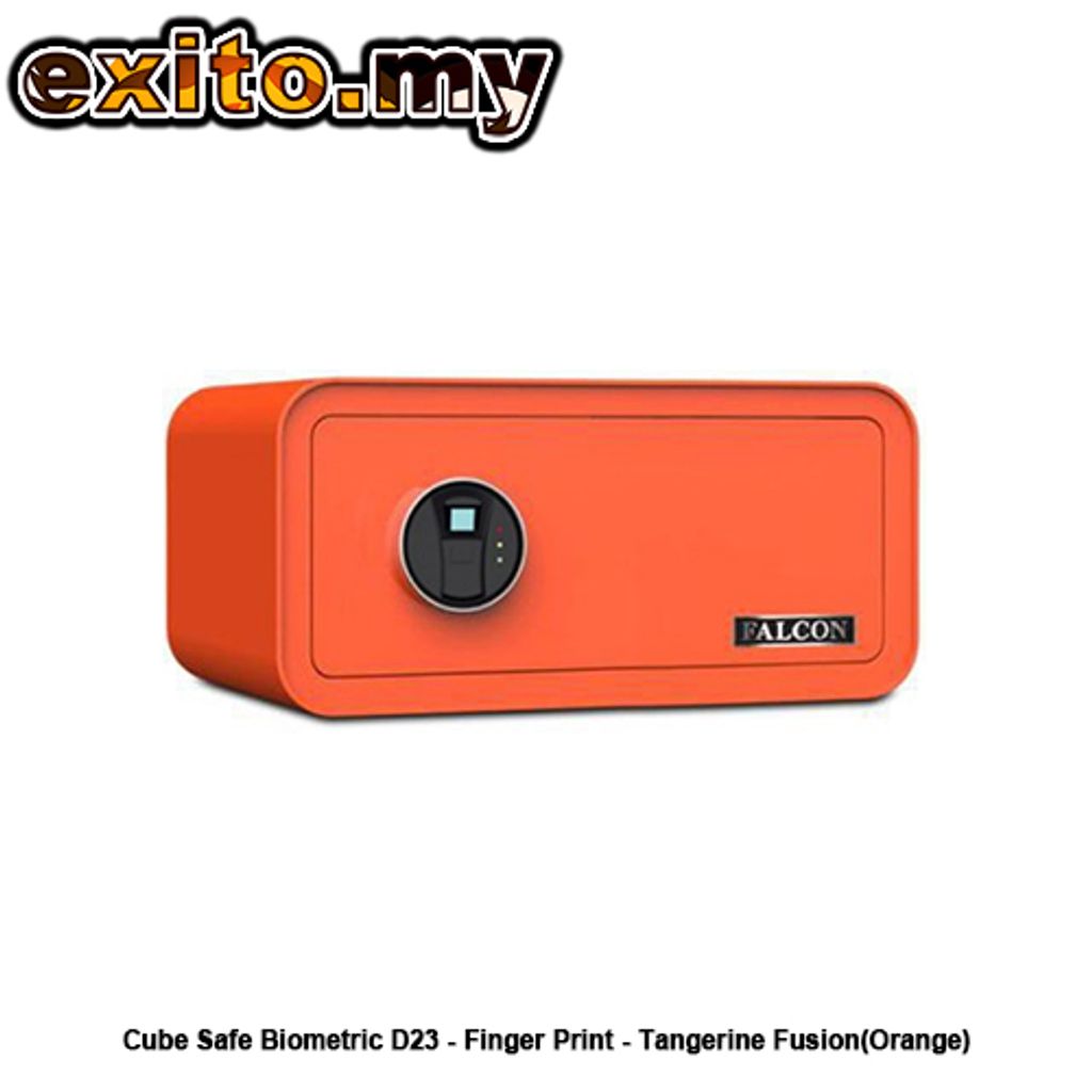 Cube Safe Biometric D23 - Finger Print - Tangerine Fusion(Orange)