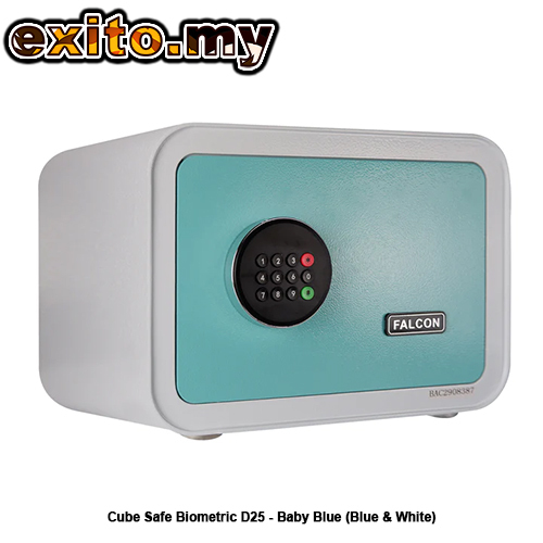 Cube Safe Biometric D25 - Baby Blue (Blue & White) 1