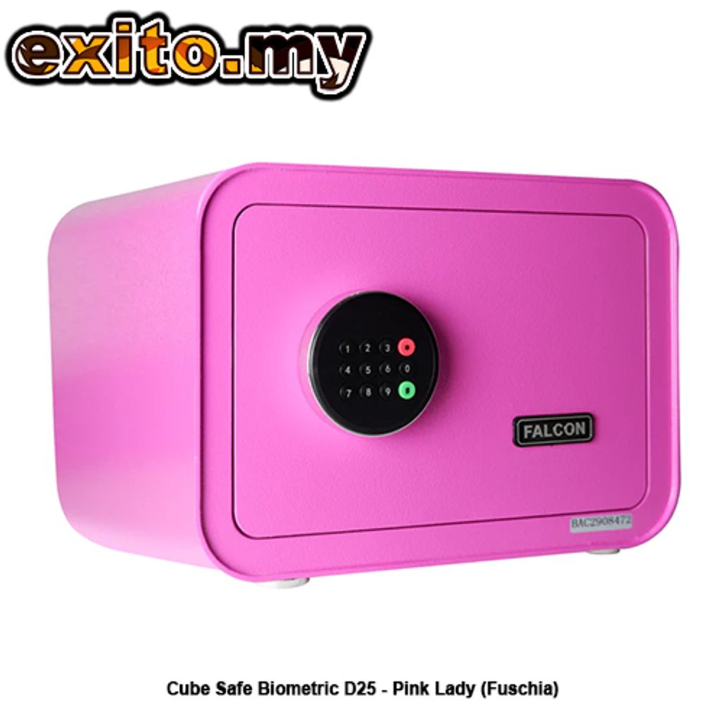 Cube Safe Biometric D25 - Pink Lady (Fuschia) 1