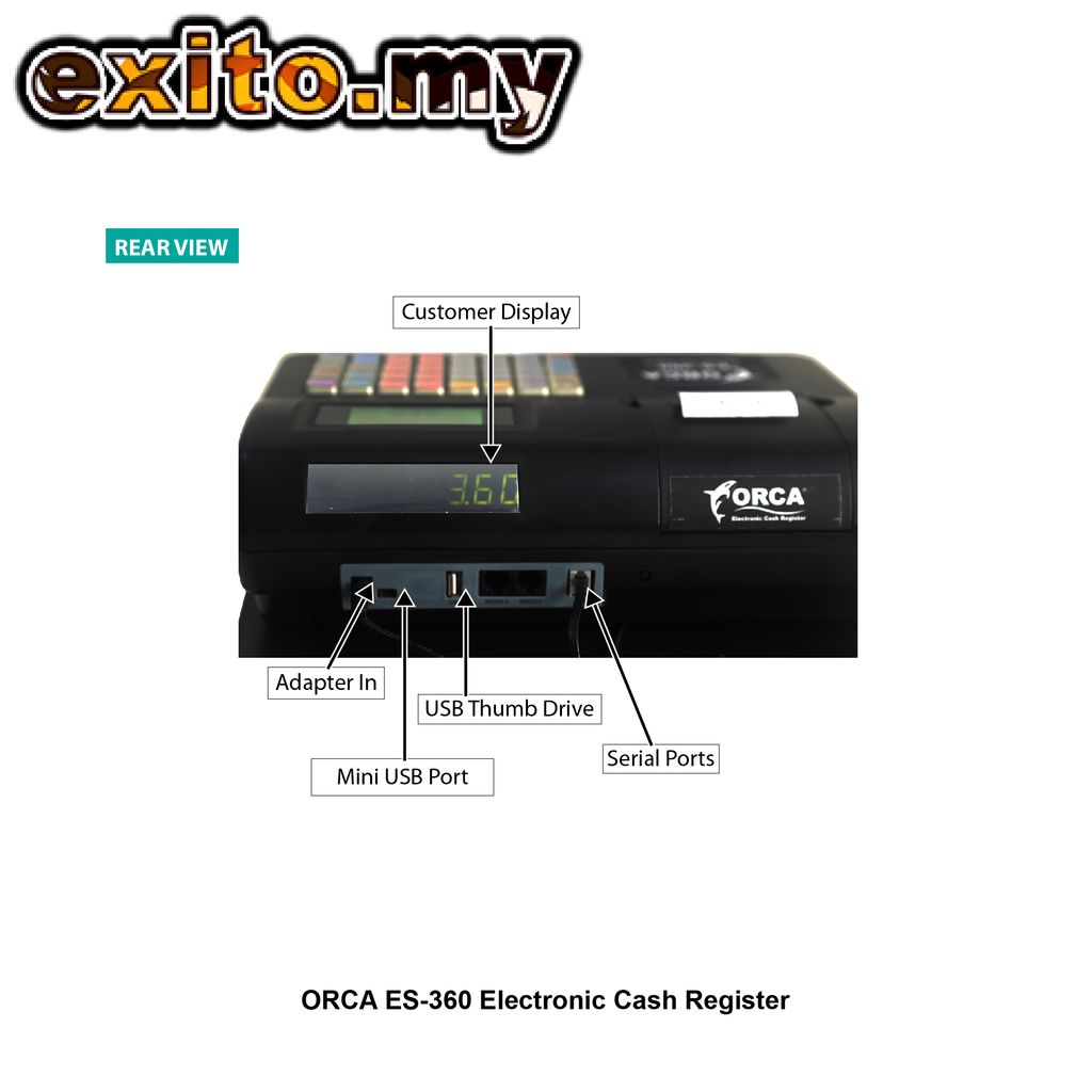 3 ORCA ES-360 Electronic Cash Register