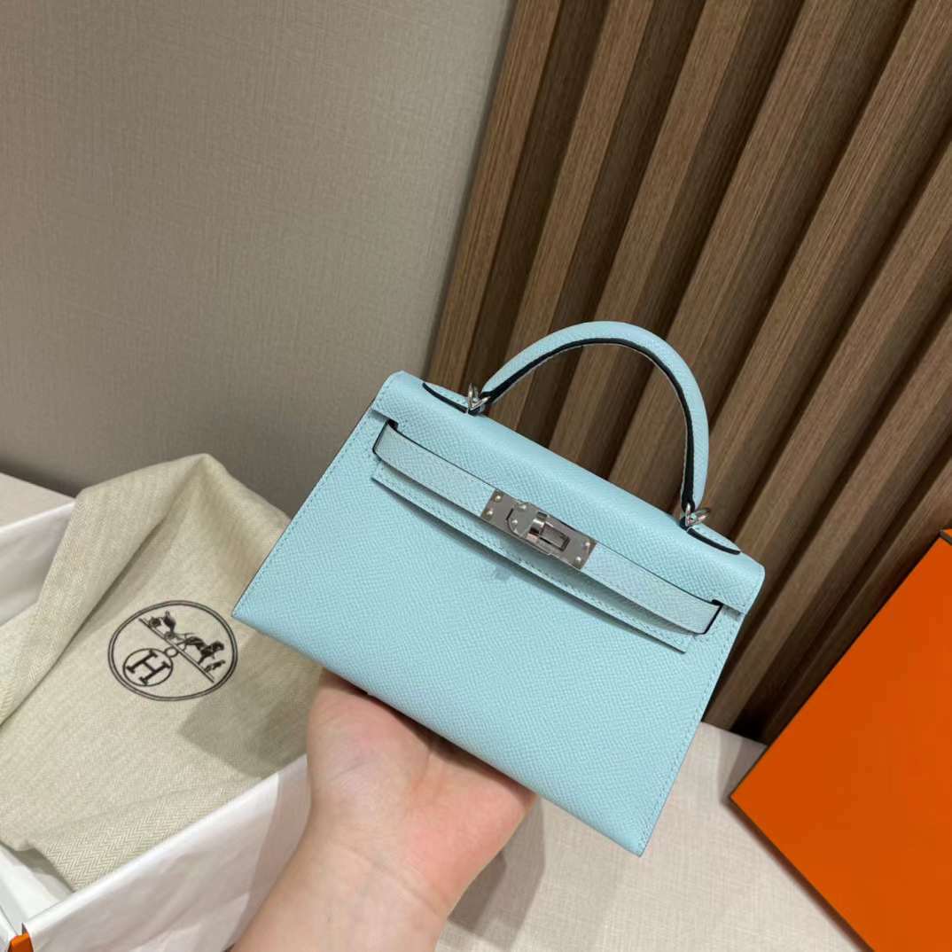 Taiwan Hermes Kelly Mini II Handbag 8L奶油白Beton 10奶昔白Craie-Qatar Kuwait  Hermes Birkin Kelly Lindy bag