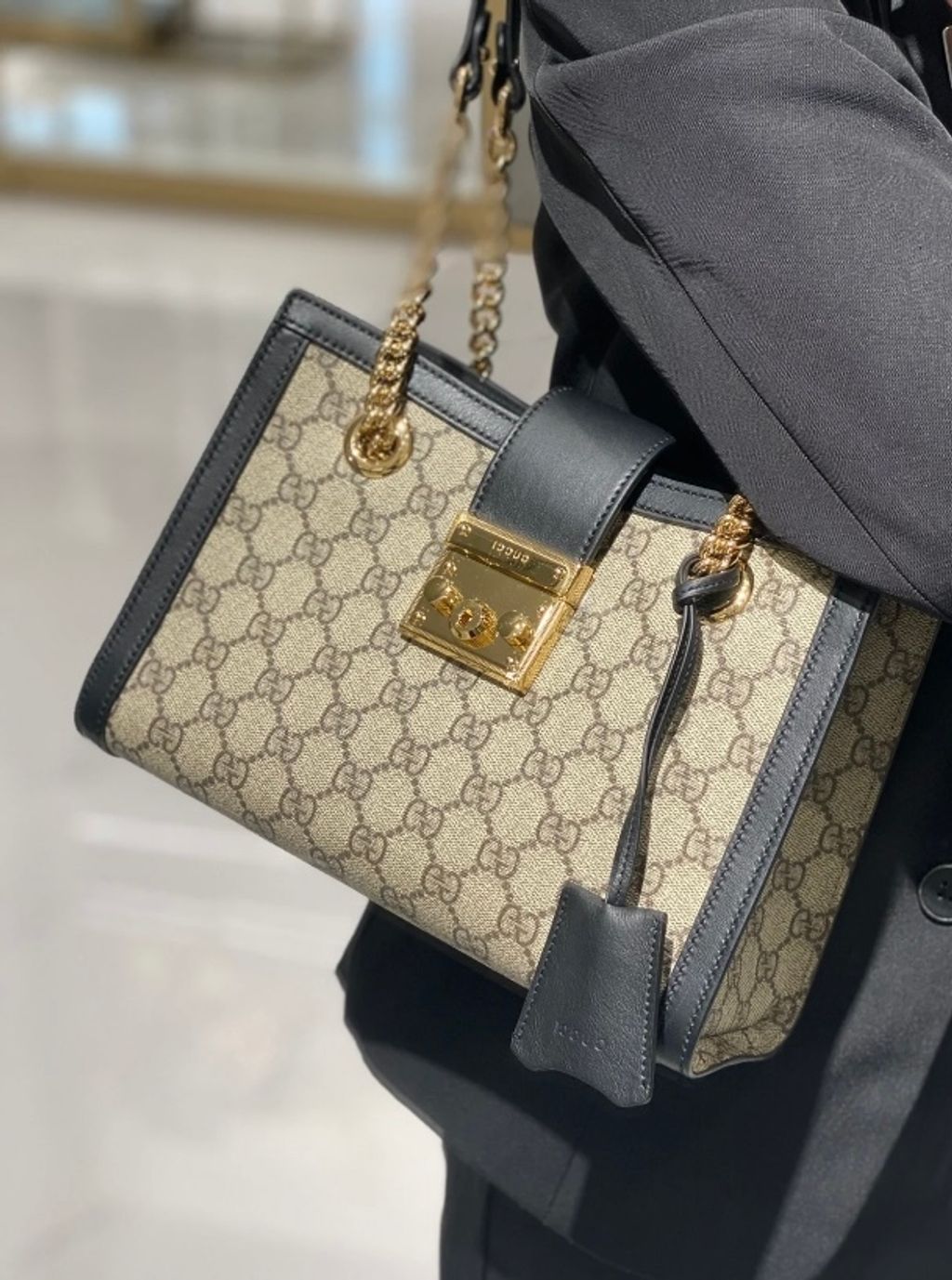 Gucci padlock gg online bag