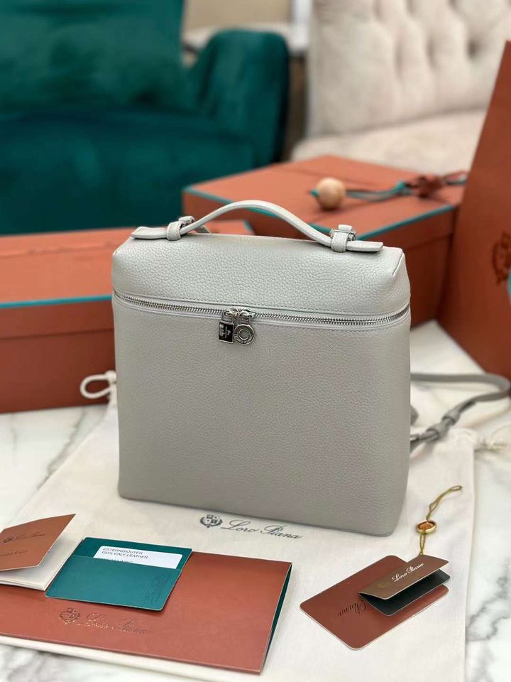 Loro piana LP 後背包 珍珠灰 