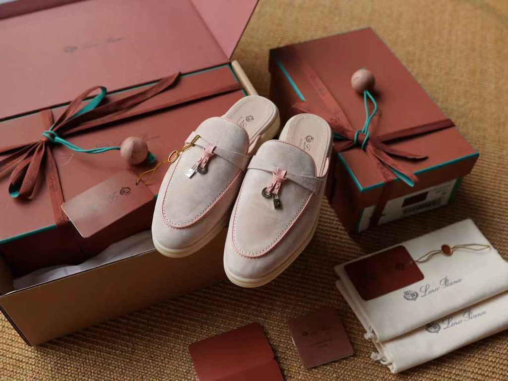 LORO PIANA MY CHARMS 絨面皮革半拖鞋 (多色) 14