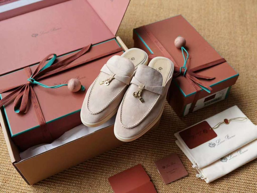 LORO PIANA MY CHARMS 絨面皮革半拖鞋 (多色) 6