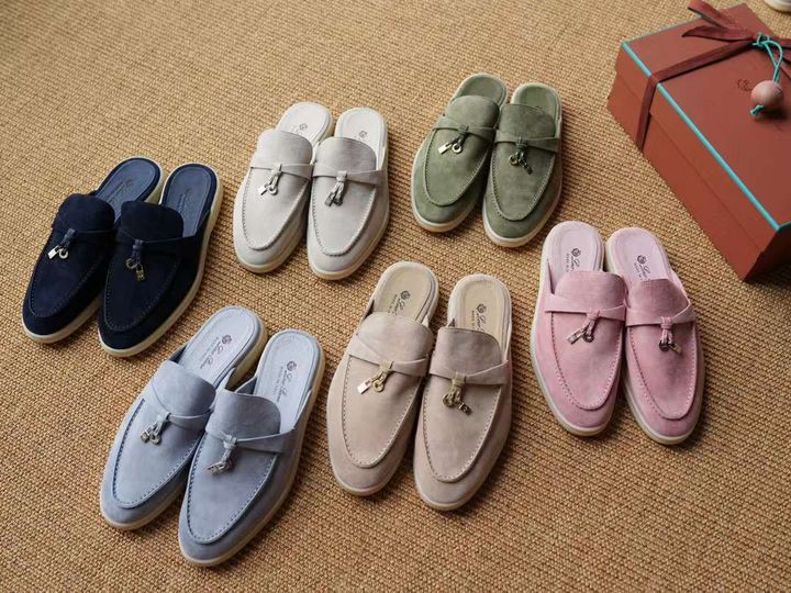 LORO PIANA MY CHARMS 絨面皮革半拖鞋 (多色) 