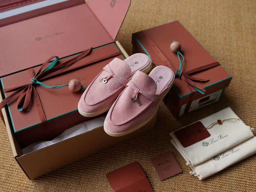 LORO PIANA MY CHARMS 絨面皮革半拖鞋 (多色) 2