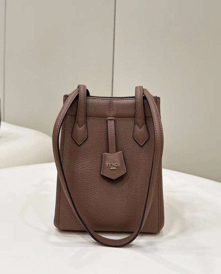 FENDI MINI ORIGAMI 全牛皮折疊手提包:肩背包