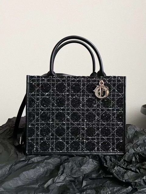 DIOR BOOK TOTE 黑粗花呢輕便袋 中號1