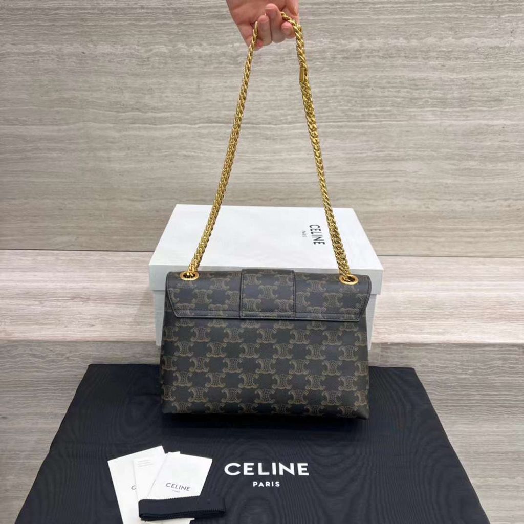 CELINE TEEN VICTOIRE 手袋 老花款 小號:中號10