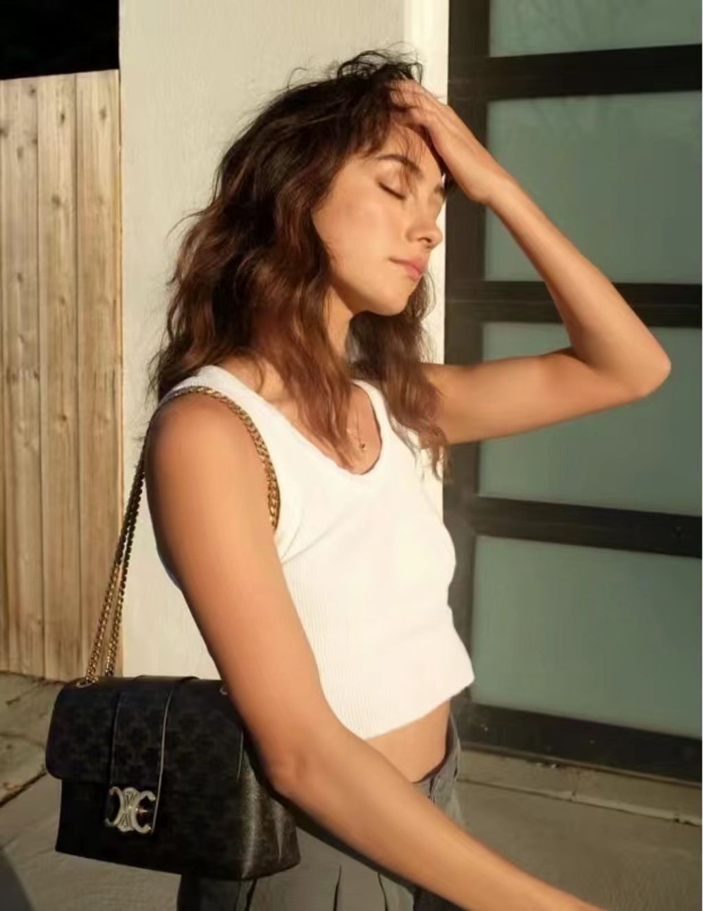 CELINE TEEN VICTOIRE 手袋 老花款 小號:中號18