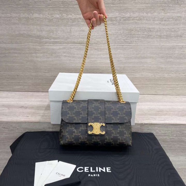 CELINE TEEN VICTOIRE 手袋 老花款 小號:中號