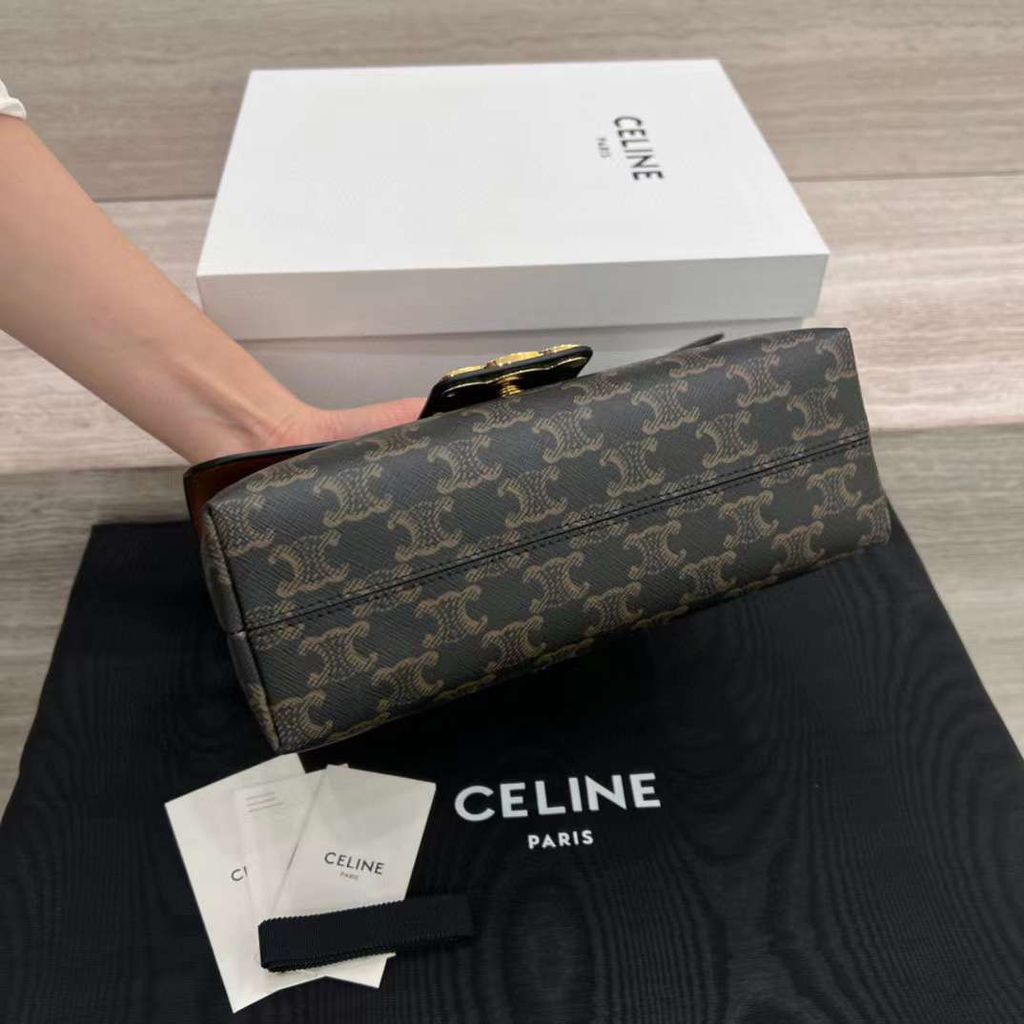 CELINE TEEN VICTOIRE 手袋 老花款 小號:中號12