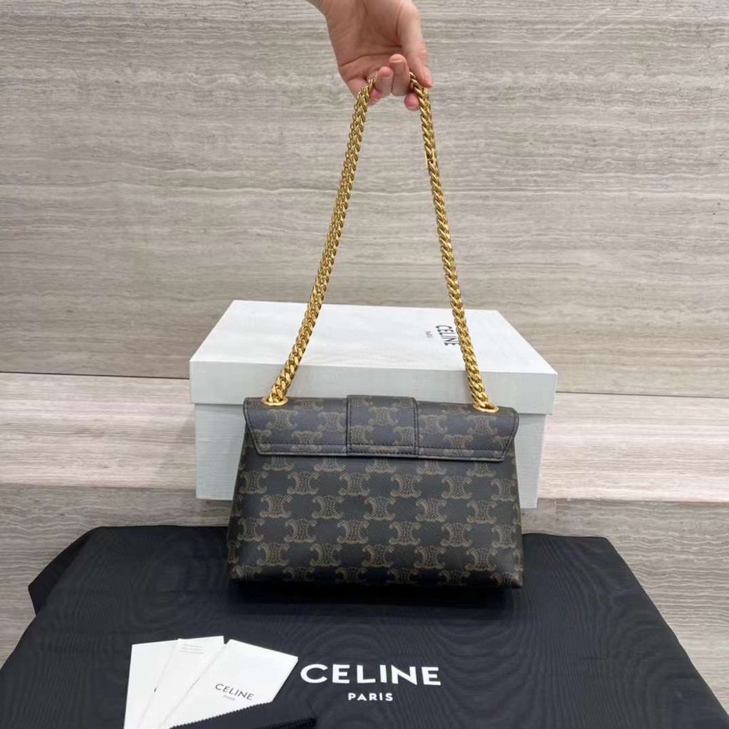 CELINE TEEN VICTOIRE 手袋 老花款 小號:中號3