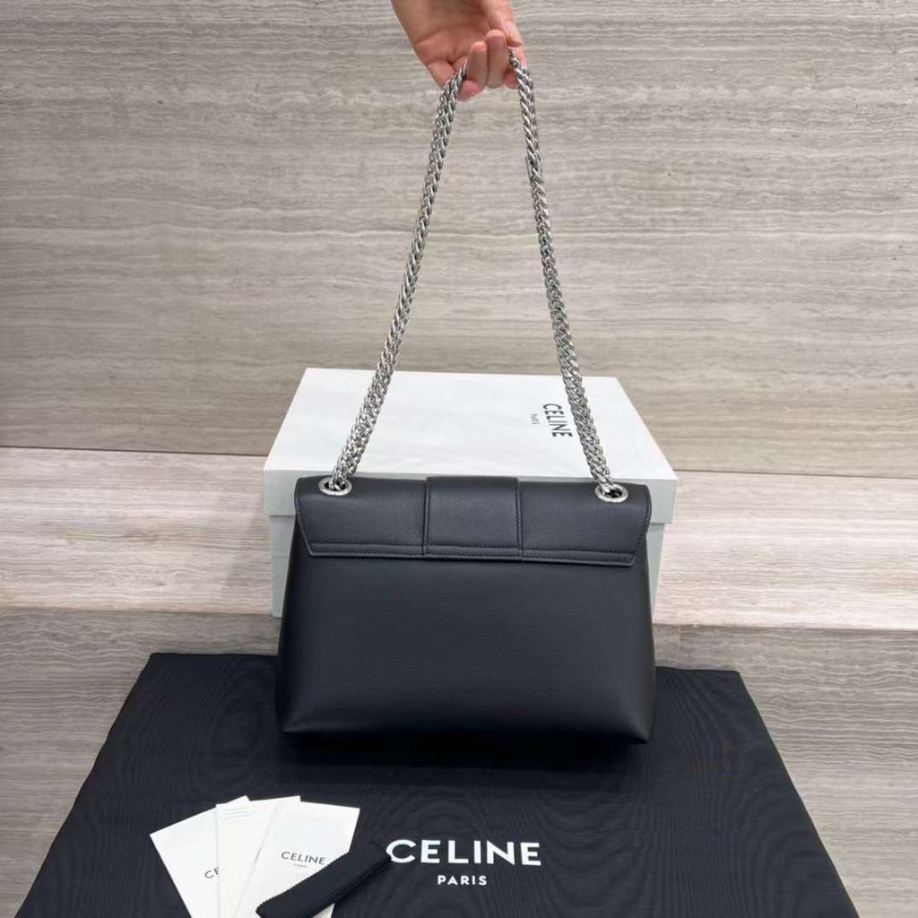 CELINE TEEN VICTOIRE 手袋 黑銀款 小號:中號2
