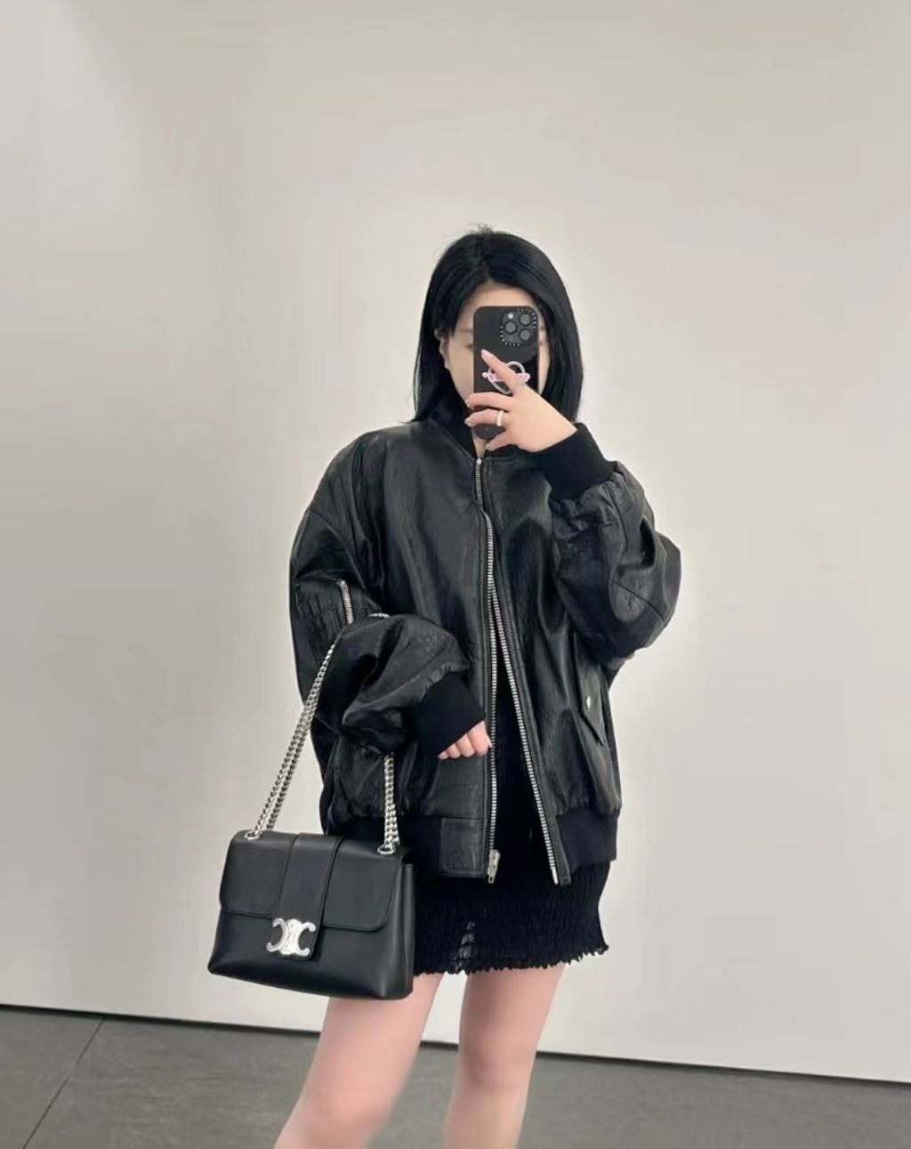 CELINE TEEN VICTOIRE 手袋 黑銀款 小號:中號9