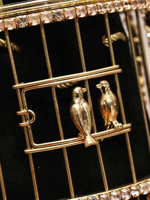 CHANEL 走秀款 金屬鳥籠晚宴包 黑色 7