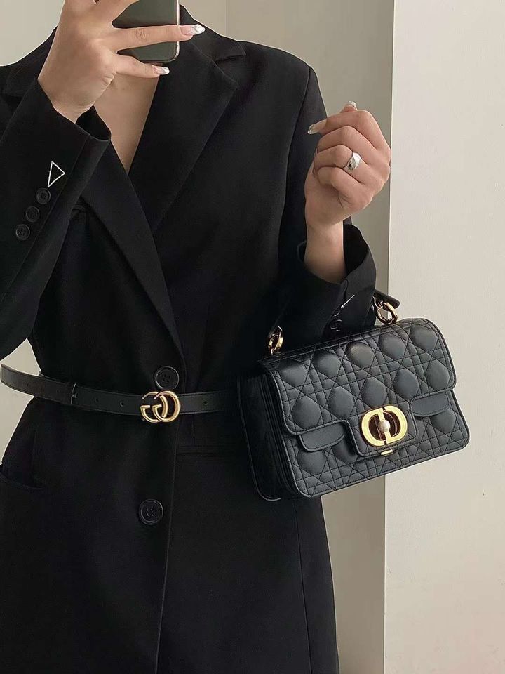 DIOR JOLIE 手袋 黑色 小號 JISOO同款7
