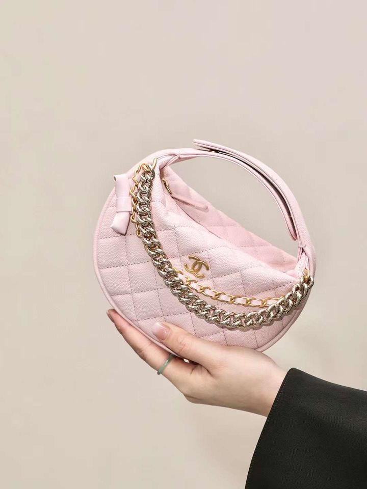 CHANEL 24S 呼拉圈手提包 粉色