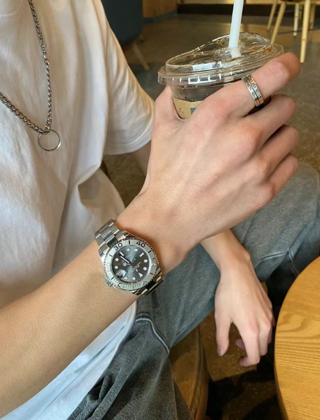 ROLEX YACHT-MASTER 37 銀灰面藍針遊艇勞力士手錶 268622 楊冪同款 22