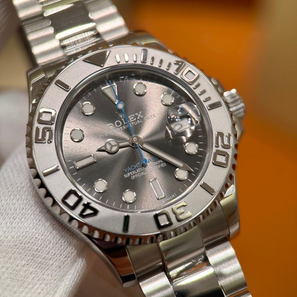 ROLEX YACHT-MASTER 37 銀灰面藍針遊艇勞力士手錶 268622 楊冪同款 6