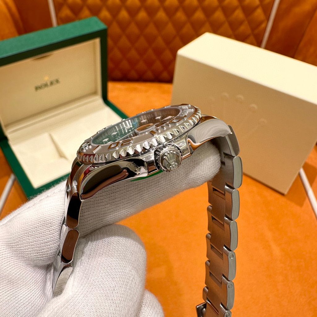 ROLEX YACHT-MASTER 37 銀灰面藍針遊艇勞力士手錶 268622 楊冪同款 12
