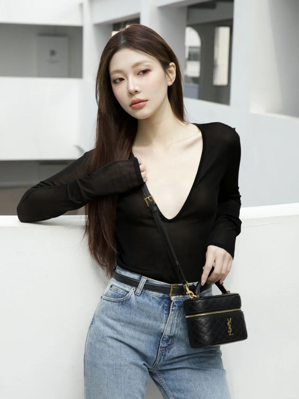 YSL～GABY VANITY BAG 小羊皮肩带手拿_1_S.S休_来自小红书网页版
