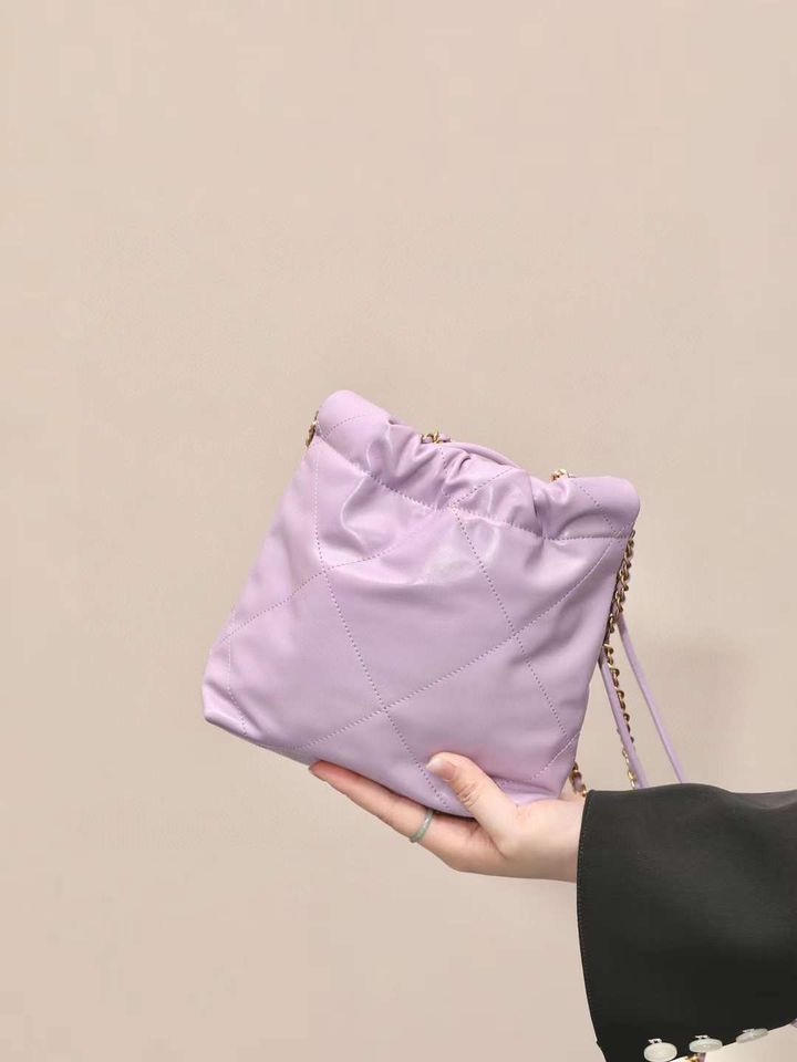 CHANEL 22BAG MINI 香芋紫小水桶包  1