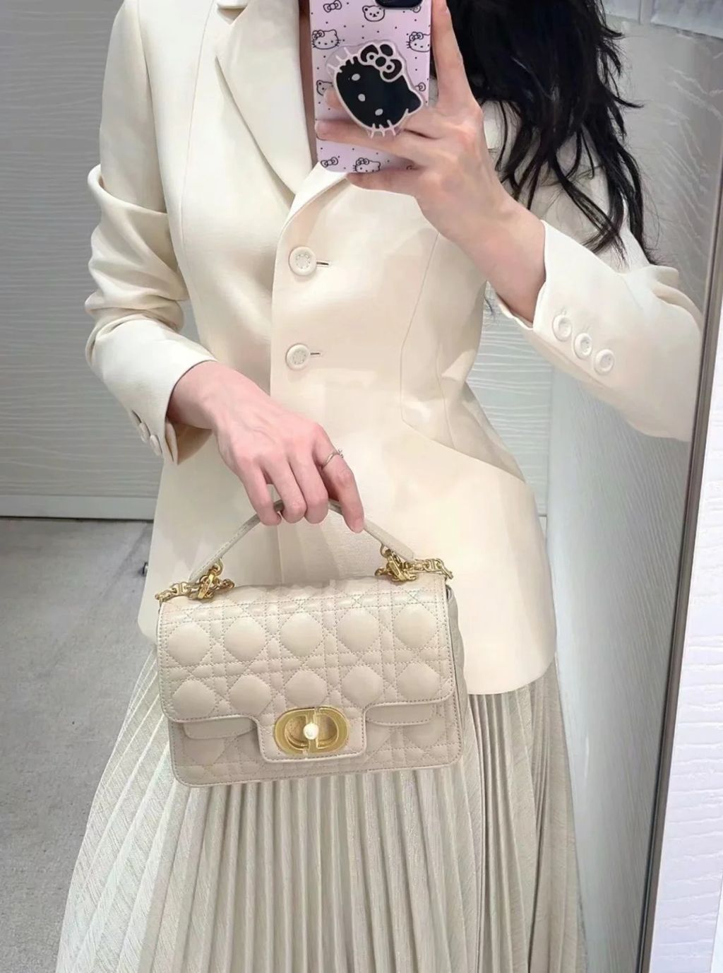 DIOR JOLIE 手袋 杏色 米色9
