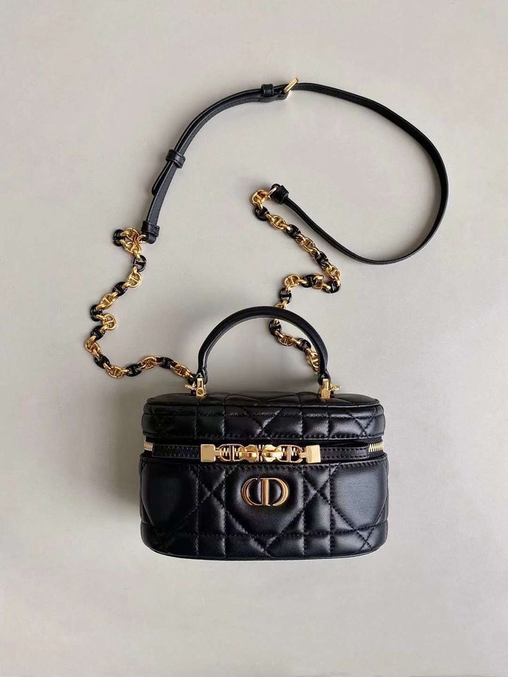 DIOR CARO MINI VANITY 化妝盒包 黑色 1