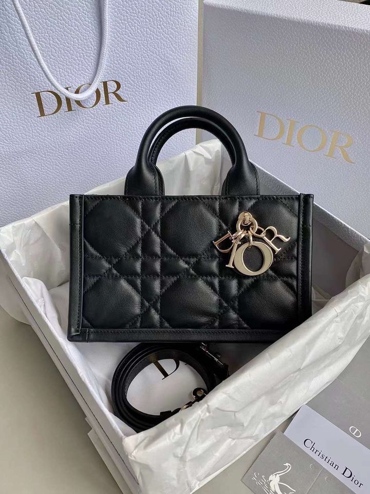DIOR BOOK TOTE MINI 背帶托特包 黑色 