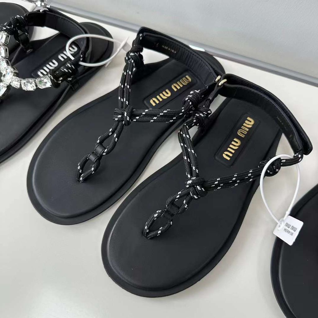MIU MIU RIVIERE 夾腳涼鞋5