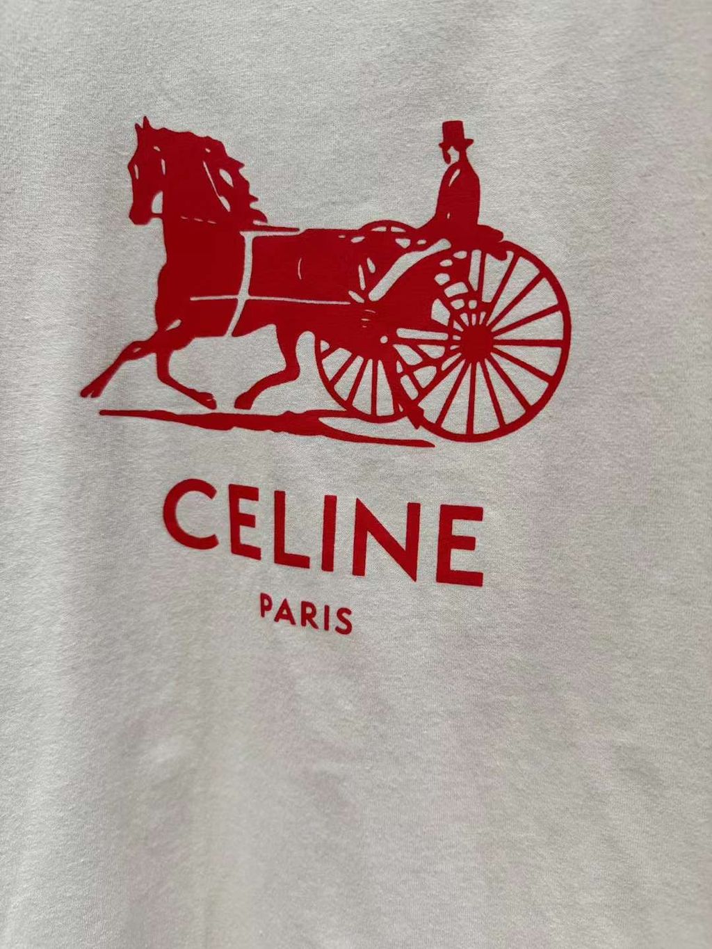 CELINE 馬車印花短袖T恤上衣 7