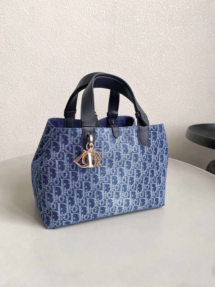 DIOR TOUJOURS 肩背包:手提包 牛仔藍中號1