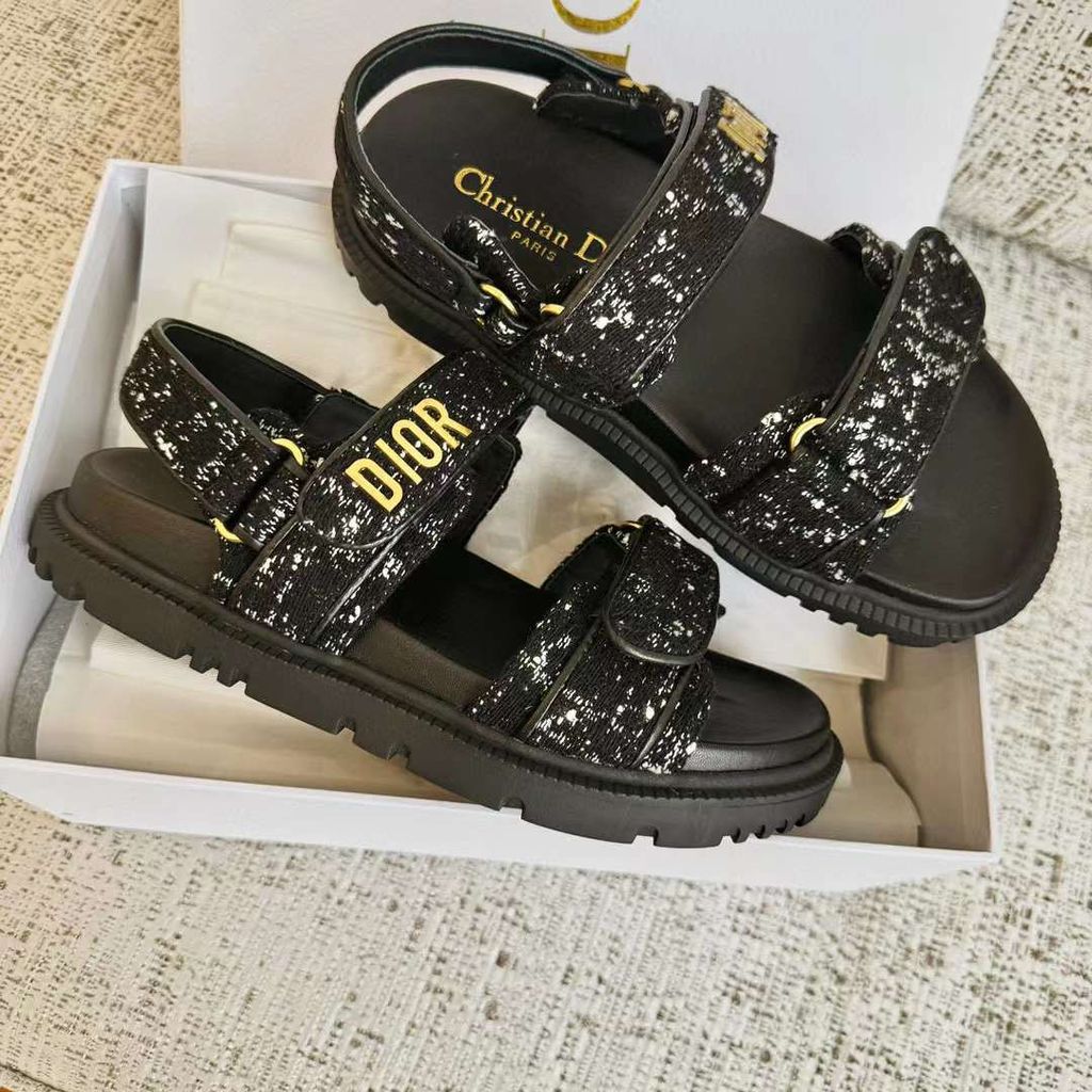DIOR DIORACT 魔鬼氈涼鞋 特殊款 四款5