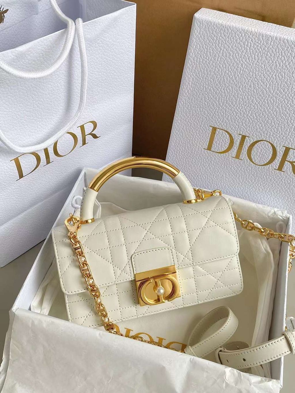 DIOR MINI ANGE 鏈條包 (兩色) 