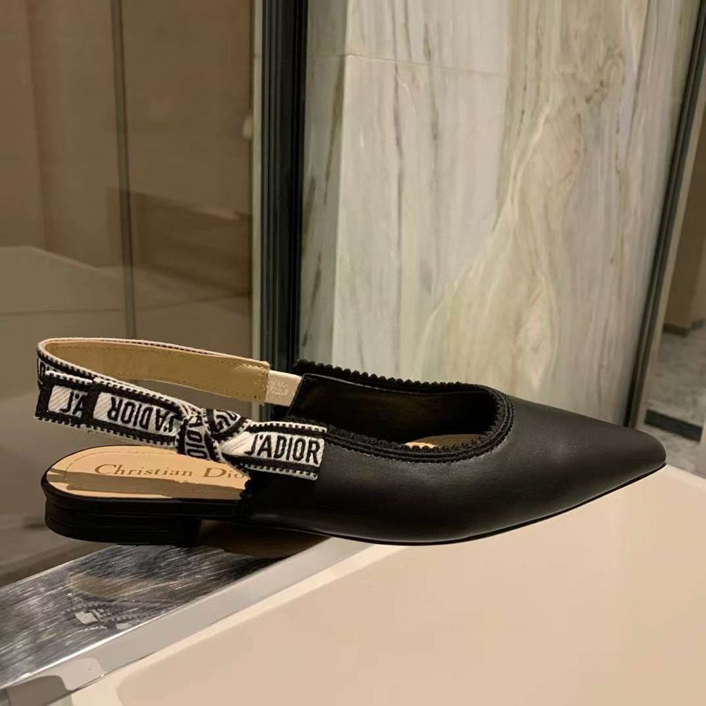 DIOR J'ADIOR 蕾絲邊露跟涼鞋:高跟鞋啊