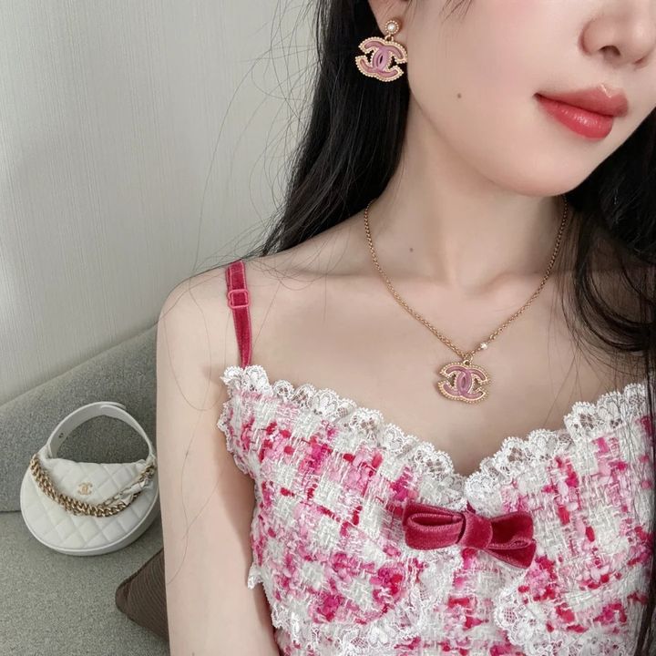 Chanel 24p耳钉和项链_2_MyKitty_来自小红书网页版