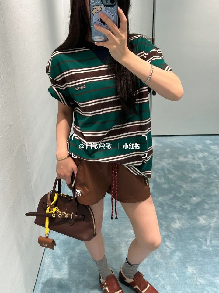OOTD 丨条纹T恤_2_阿敏敏敏_来自小红书网页版