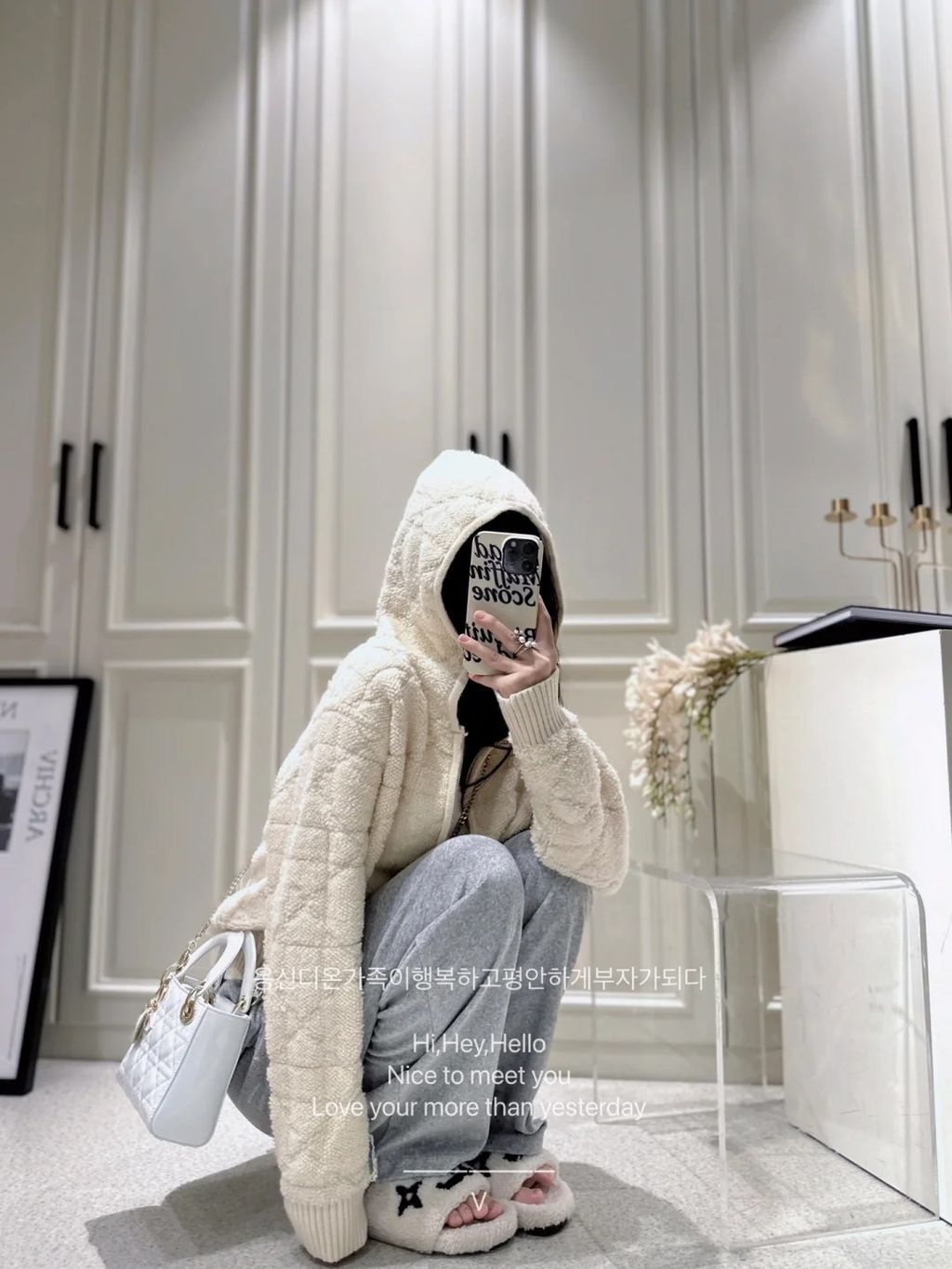 🤍北海道恋人｜dior风菱格毛巾连帽外套_5_VCD甜心小姐姐_来自小红书网页版