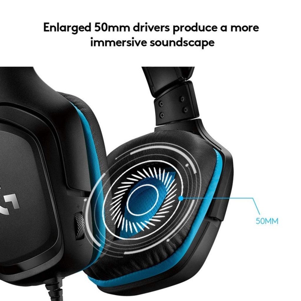 Logitech G431 7.1 Surround Sound Gaming Headset AX TECH COMPUTER SDN BHD