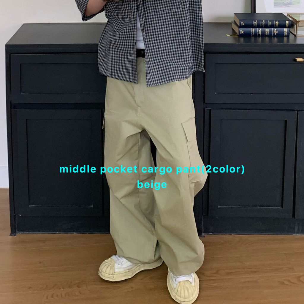middle pocket cargo pant-be