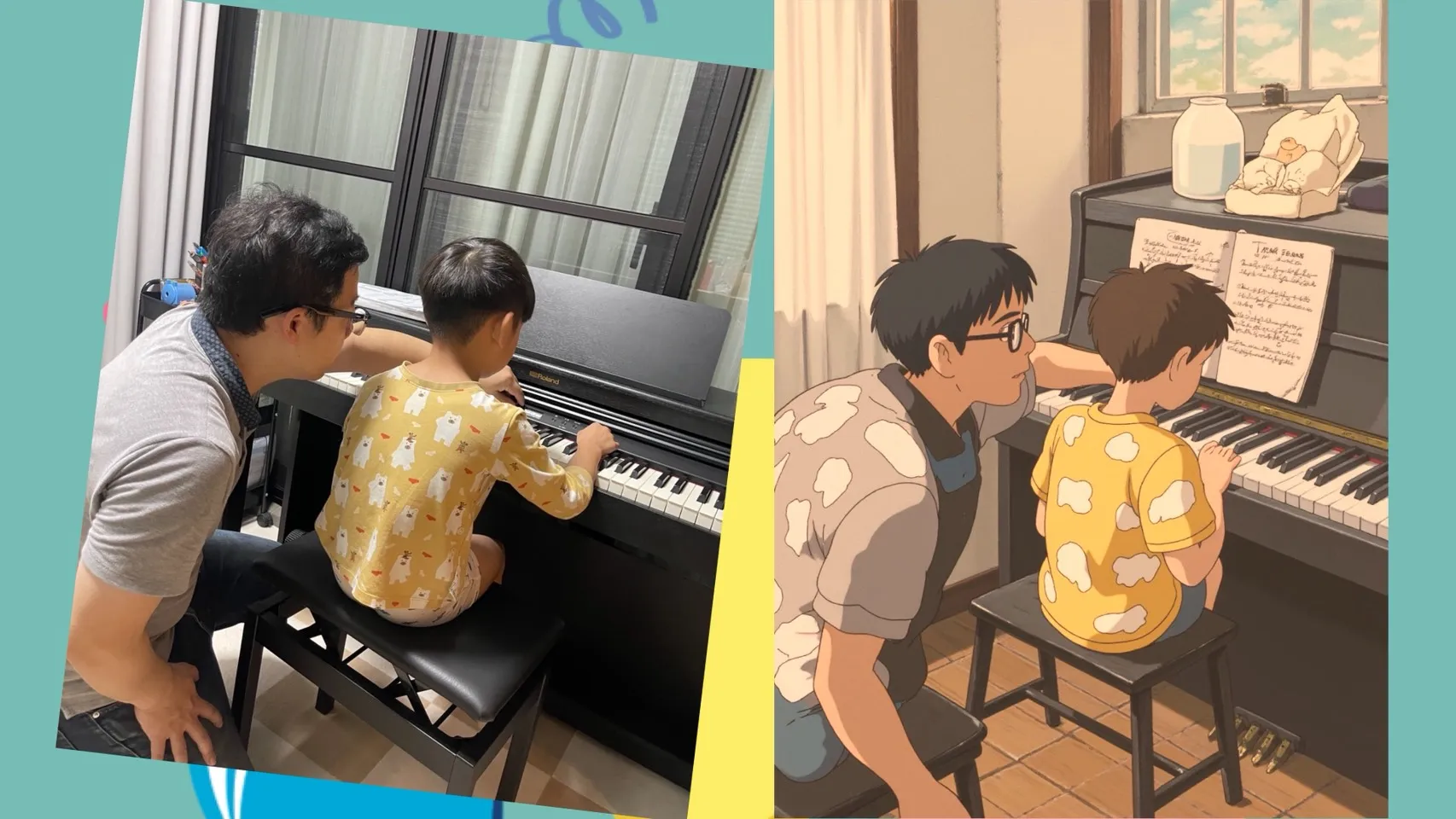 柚子樂器/Yamaha音樂教室 - 琴鍵跳動時，孩子最愛的就是陪伴