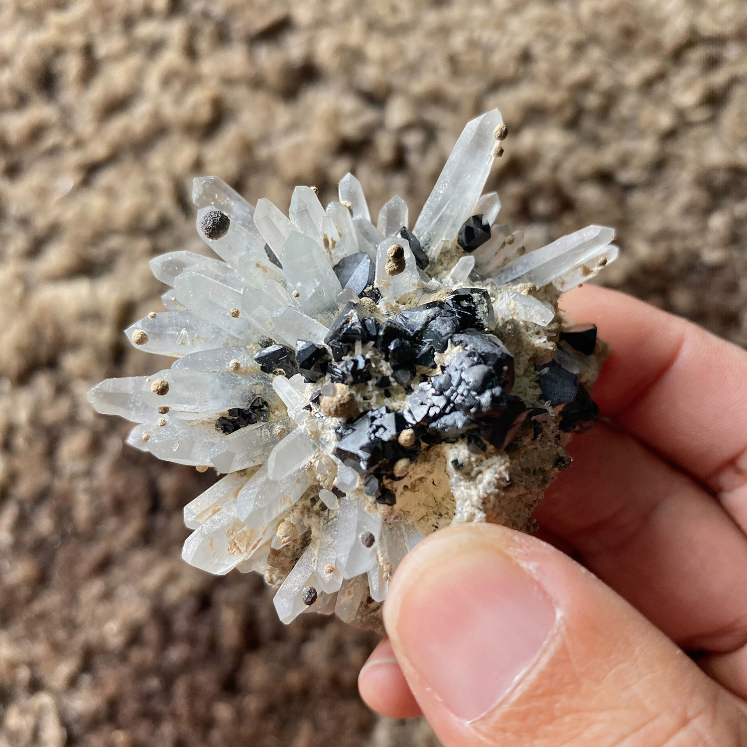 Cluster - Quartz Sphalerite Chloride - 1.jpg