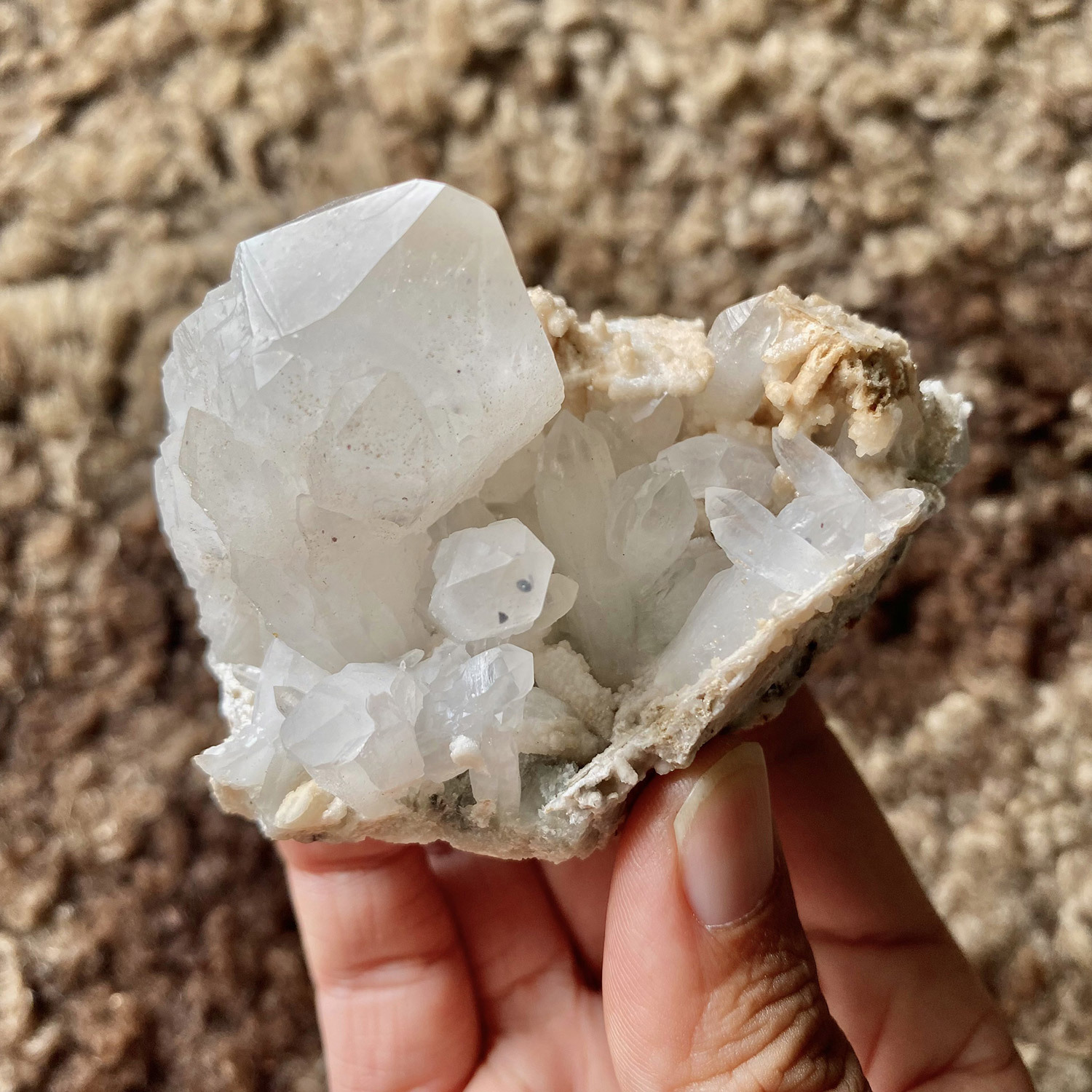 Cluster - Calcite Quartz big point - 2.jpg